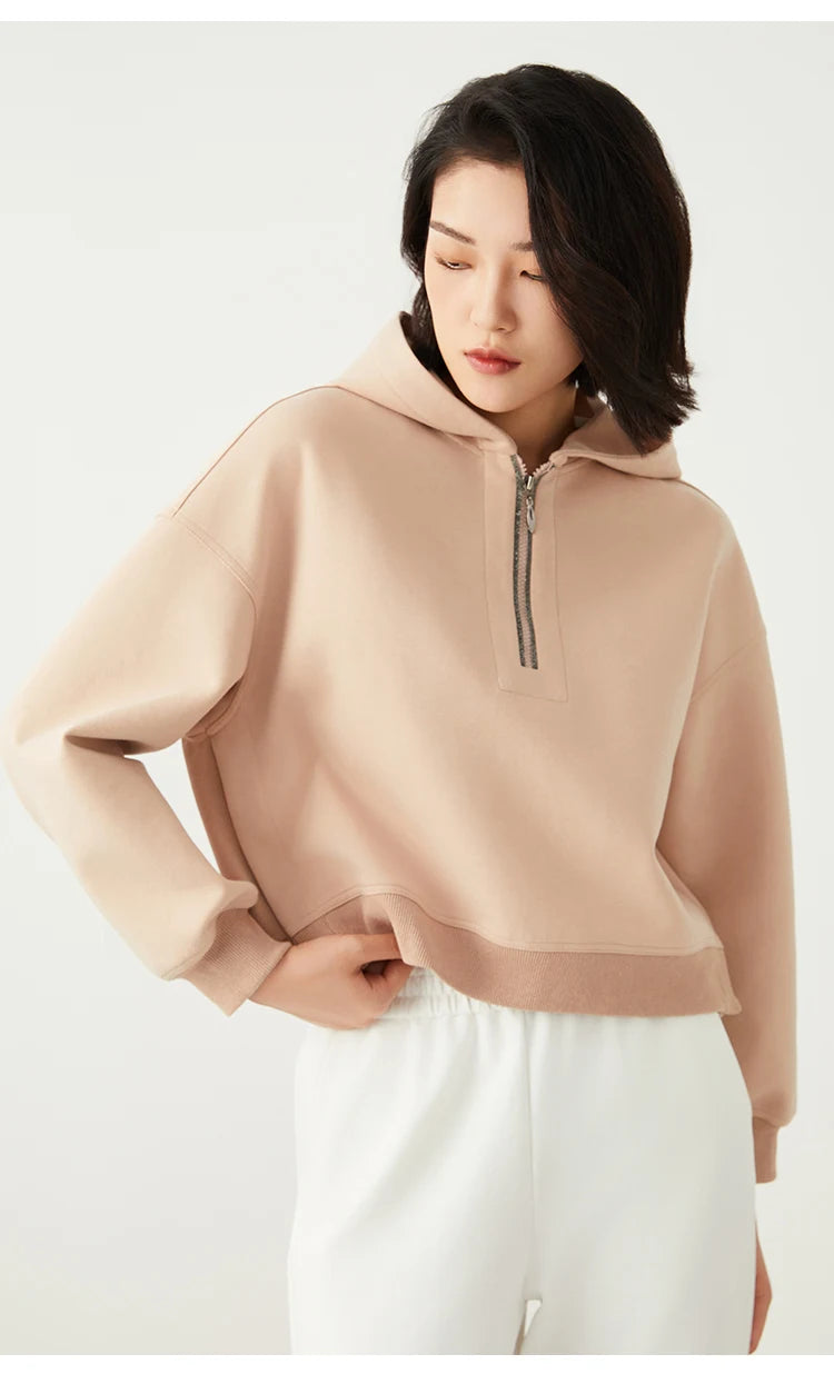 Luxury cotton Long sleeve hoodie