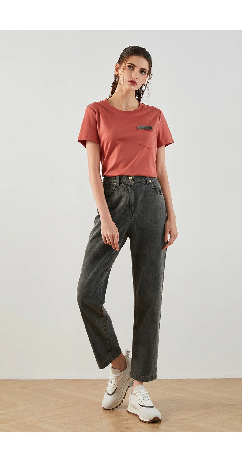 Premium Cotton Solid T Shirt