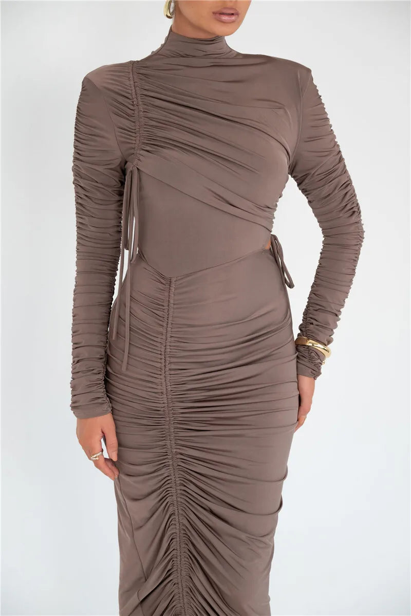 Flora Dress Brown