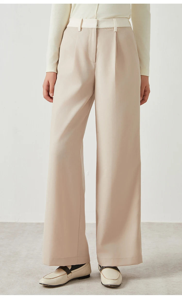 Wool suit trousers fomal long Woolen pants