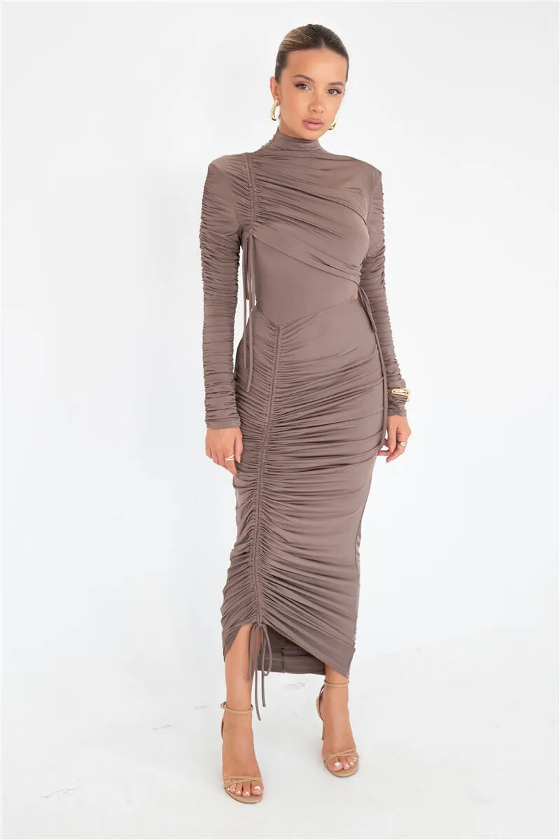 Flora Dress Brown