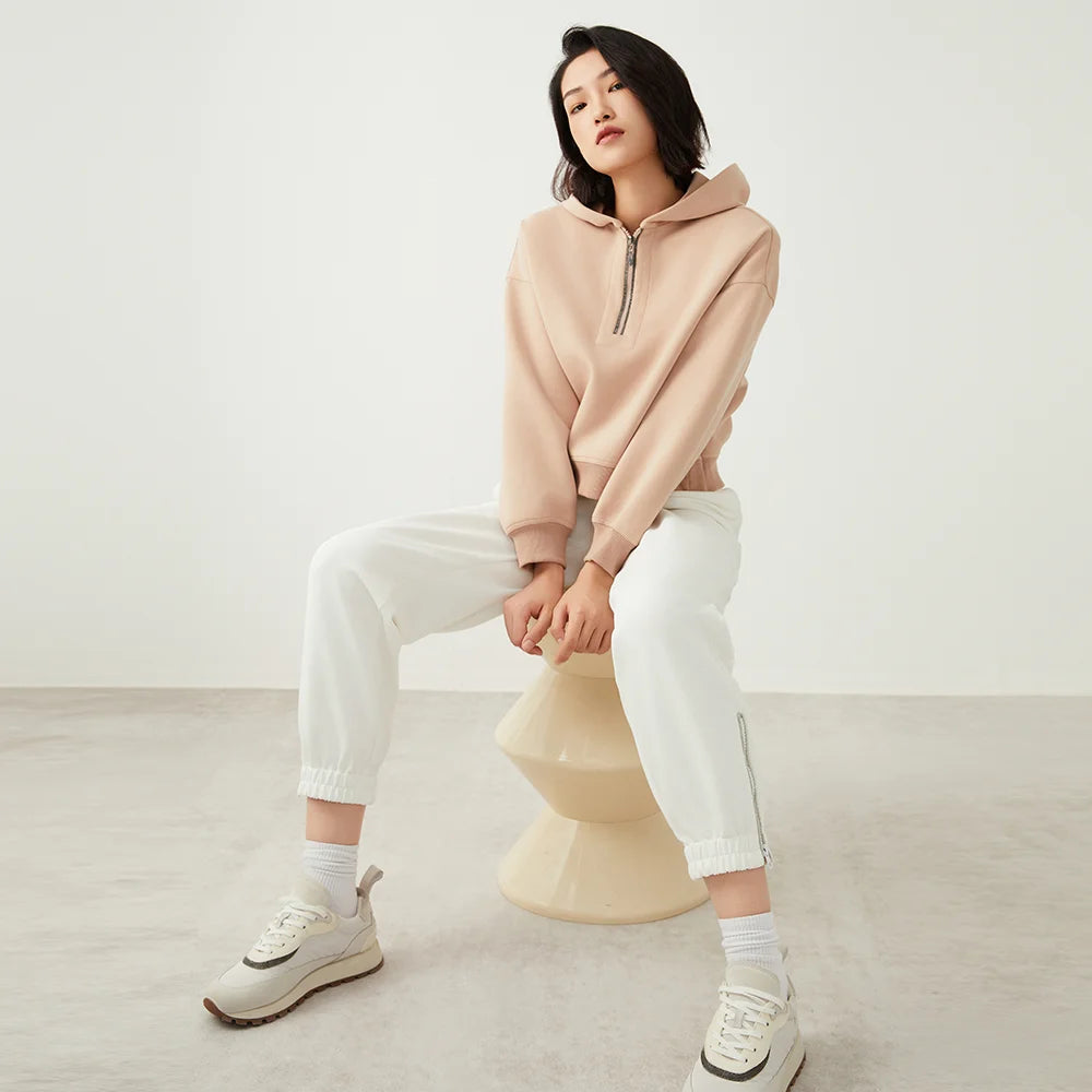Luxury cotton Long sleeve hoodie