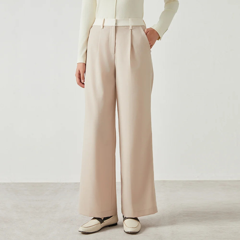 Wool suit trousers fomal long Woolen pants