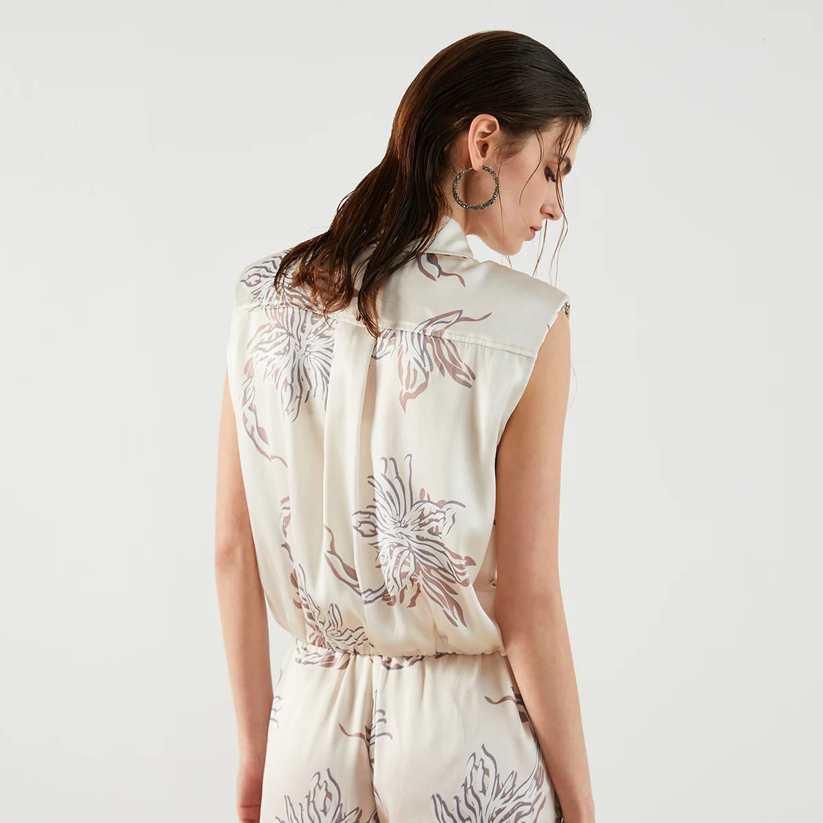 Silk Flower Tank Top