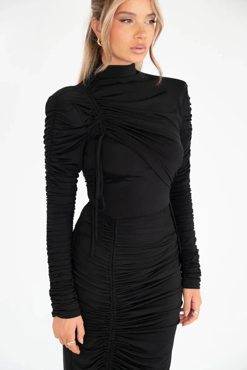 Flora Dress Black