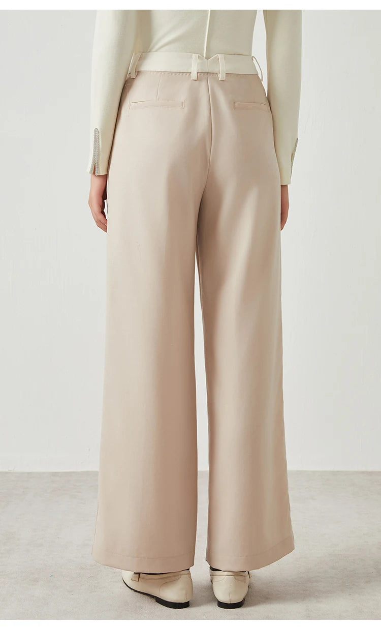 Wool suit trousers fomal long Woolen pants