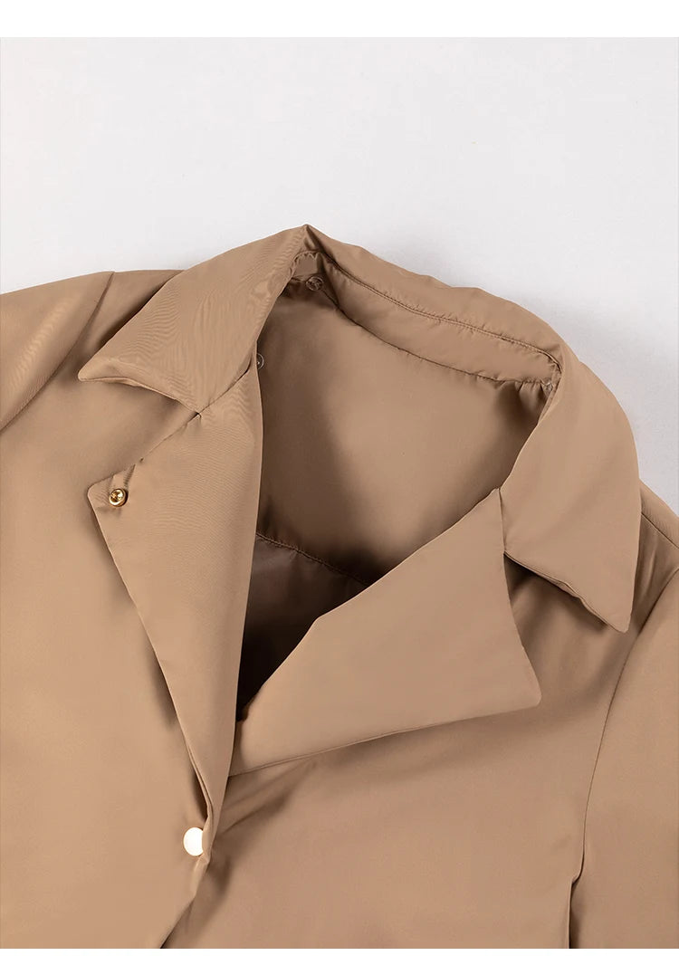 White goose down coats Long hooded Puffer jackets