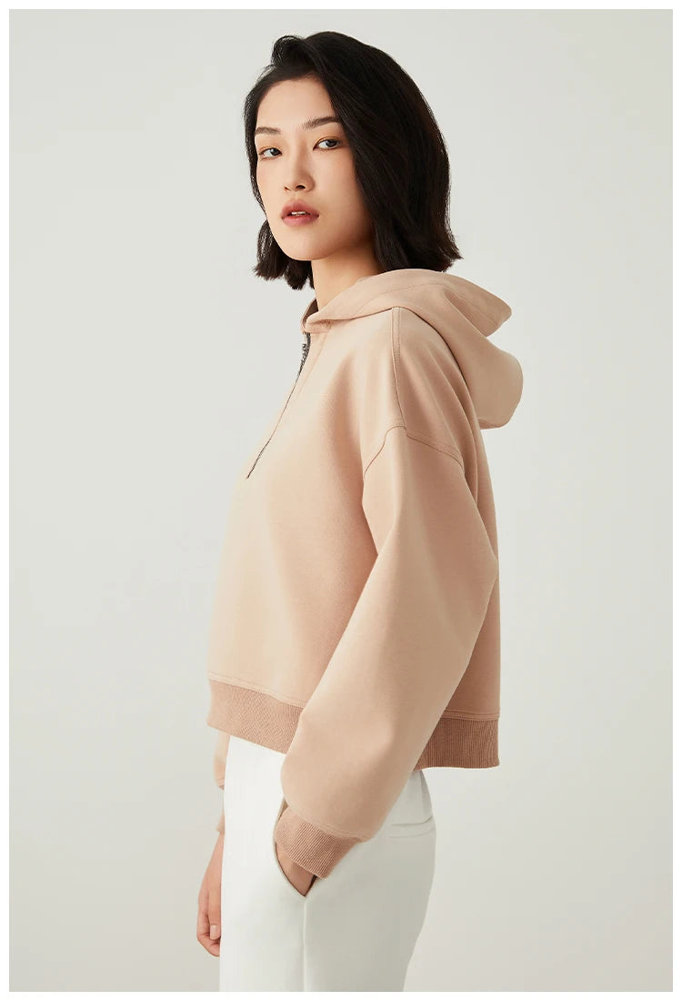 Luxury cotton Long sleeve hoodie