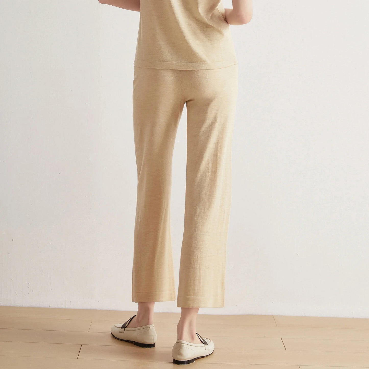 Merino Wool Silk Trousers