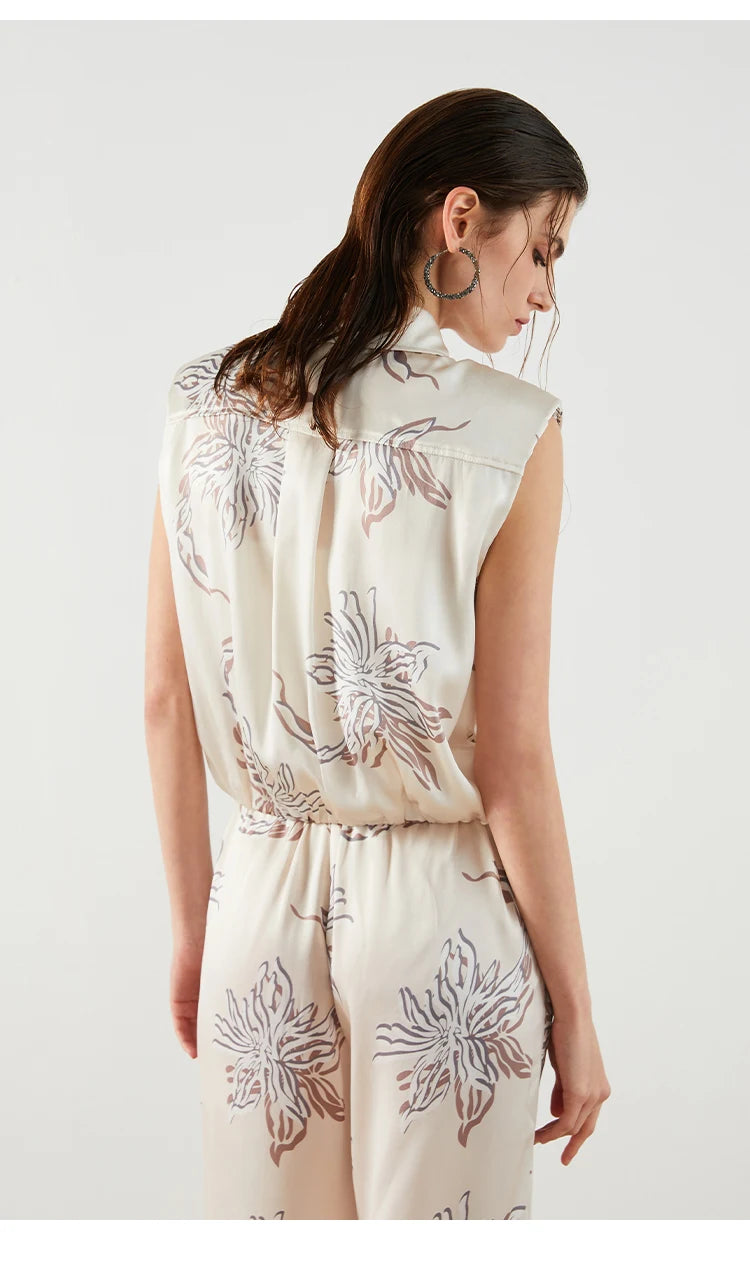 Silk Flower Tank Top