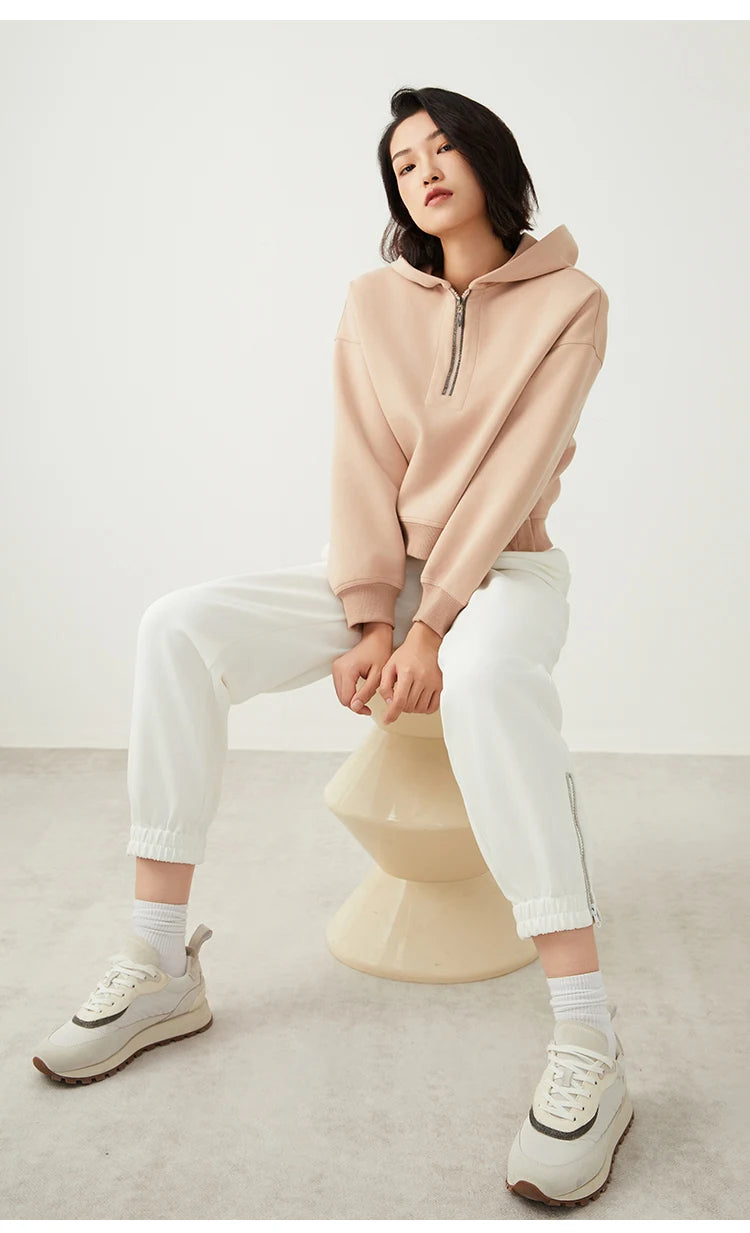 Luxury cotton Long sleeve hoodie