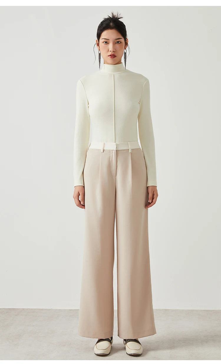 Wool suit trousers fomal long Woolen pants
