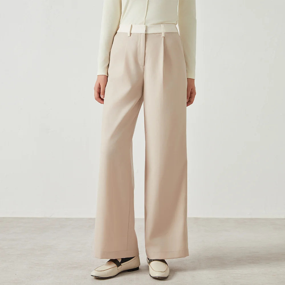 Wool suit trousers fomal long Woolen pants