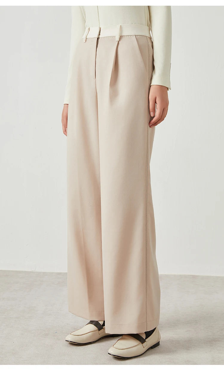 Wool suit trousers fomal long Woolen pants