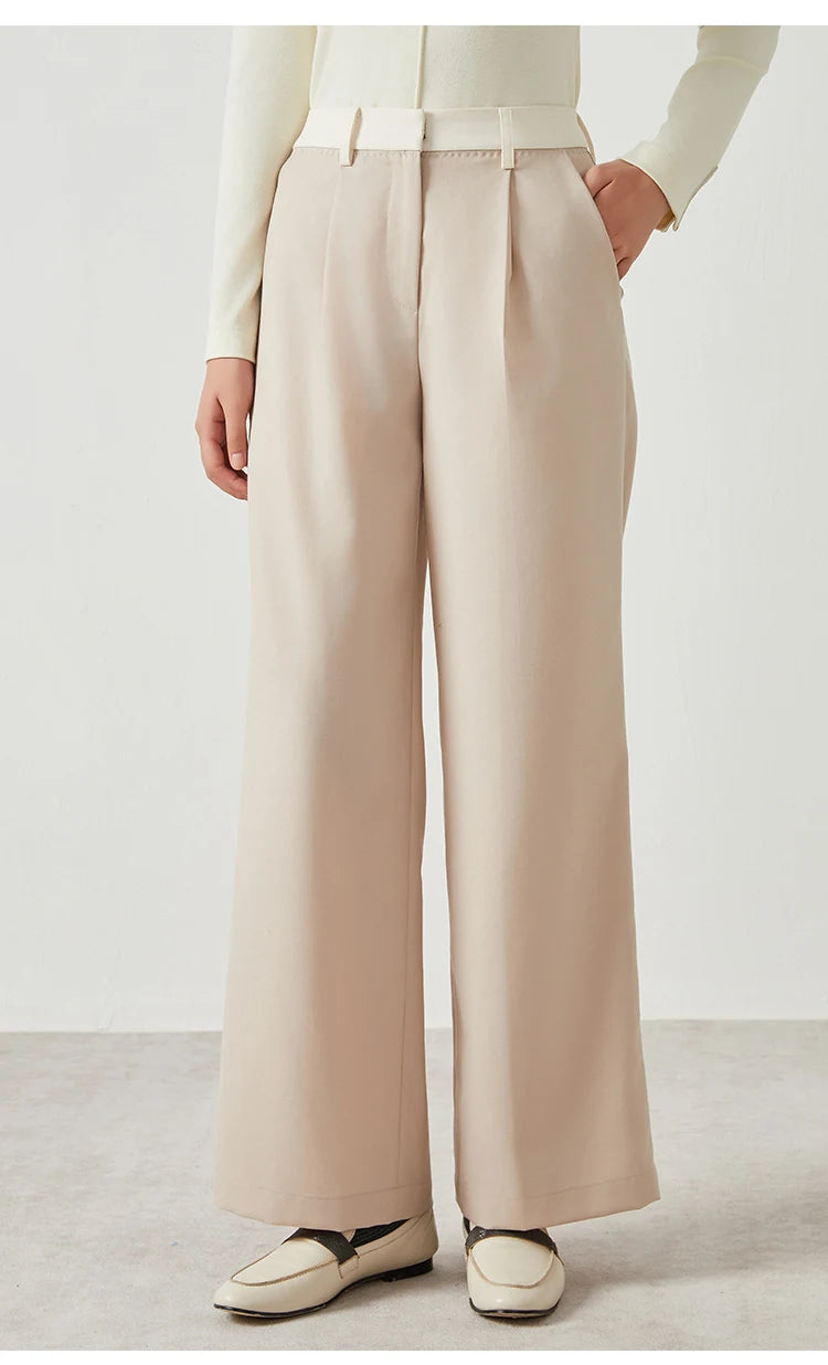 Wool suit trousers fomal long Woolen pants